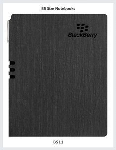 B5 Size Notebook : B511 BLACKBERRY