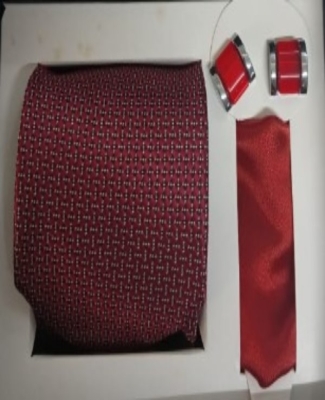Gift Set Tie & Cuffling (White Box)