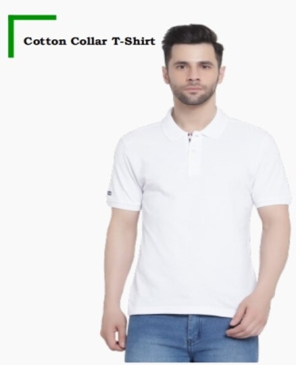 Cotton Collar T-Shirt(White)
