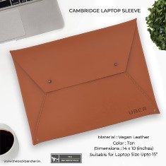 VEGAN LEATHER
CAMBRIDGE LAPTOP  SLEEVE