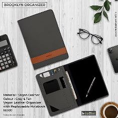 (REF PHILIPS) / VEGAN LEATHER
BROOKLYN NOTEBOOK  ORGANIZER                              with
REPLACABLE NOTEBOOK