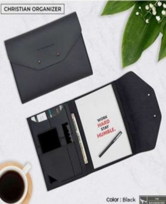 VEGAN LEATHER
CHRISTIAN NOTEBOOK ORGANIZER                     with
REPLACABLE NOTEBOOK