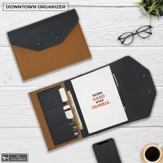 VEGAN LEATHER
DOWNTOWN  NOTEBOOK  ORGANIZER
with REPLACABLE NOTEBOOK