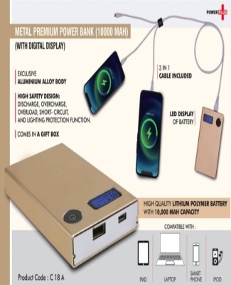 Magic box Premium Power Bank -10000 mAh | Multi phone cable included