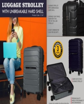Cabin Size 20 inch Luggage Strolley with Unbreakable Hard Shell | High quality wheels