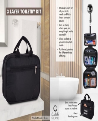 3 Layer toiletry kit - Medium size