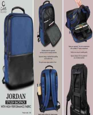 Jordan: Stylish Backpack bag with high performance fabric | Padded laptop compartment
