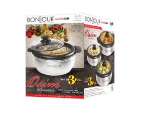 CASSEROLE - OSIM, 3PC SET [1200+1500+2000 ML]