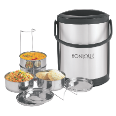 S.S INSULATED TIFFIN (MEGA CONTAINERS) Globus Sr.-3 3 Containers