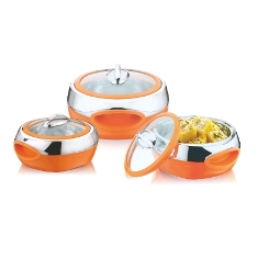 CASSEROLE - MYSTIQUE, 3PC SET  [ 1500+1500+2000 ML]