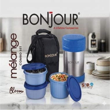 Melange Gift Set-Sip Easy 500ML, Brown Lunch Pack