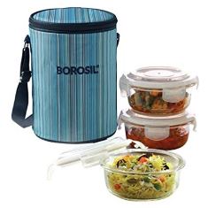 SET OF 3 MICROWAVABLE  KLIP - N - STORE ROUND