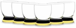 ALICE YELLOW GLASS SET OF 6