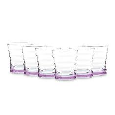 DIANA PURPLE GLASS SET OF 6