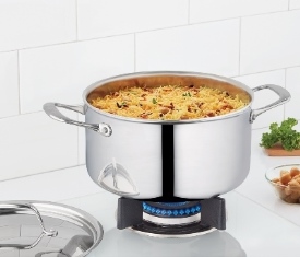 COOKFRESH  STAINLESS STEEL FIVE - PLY CASSEROLE (NEW ARRIVAL)