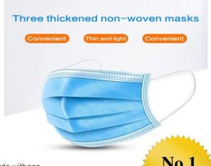3 Ply Surgical Mask with Nose Pin MOQ- 500