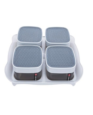 CLARION DRY FRUIT SET (4 CONTAINERS + 1 TRAY)