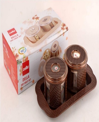 DELLA DRY FRUIT SET (2 CONTAINERS + 1 TRAY)