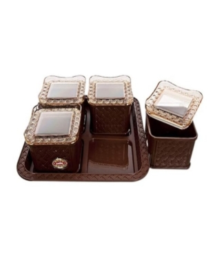 ROYALE DRY FRUIT SET (2 CONTAINERS + 1 TRAY)