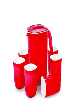 CERAMICA APPETIZER 7 PCS SET SQUARE (1 JUG + 6 GLASS)