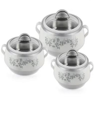 CASSEROLES GLITTER 3 PCS SET (500+1000+1500 ML)