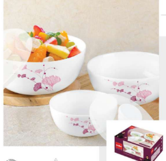 ROYALE SERIES  Mixing Bowl Set 03 pcs with Lid