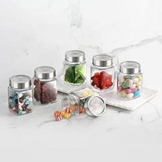 QUBE FRESH STORAGE JAR 300ml 6 PCS SET