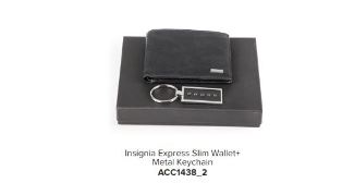 INSIGNIA EXPRESS SLIM WALLET+ METAL KEYCHAIN