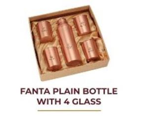 FANTA PLAIN BOTTLE WITH 4 GLASS