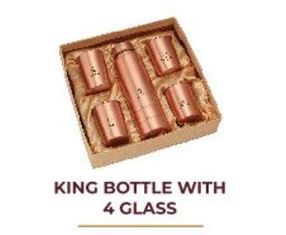 KING BOTTLE WITH 4 GLASS
