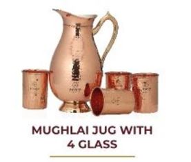 MUGHLAI JUG WITH 4 GLASS