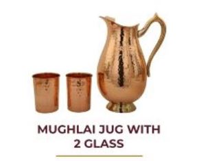 MUGHLAI JUG WITH  2 GLASS