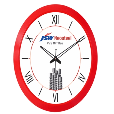 Wall Clock JSW Neosteel (Pure TMT Bars)