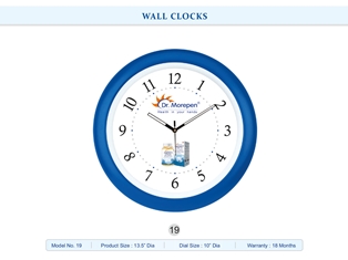 WALL CLOCK Dr. Morepen