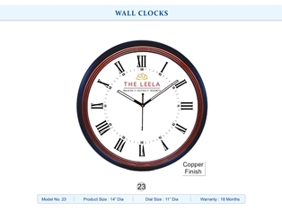 WALL CLOCK The Leela (Copper Finish)