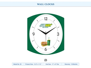 WALL CLOCK Subway