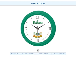 WALL CLOCK Tropicana