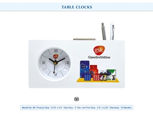 TABLE CLOCKS  GSK