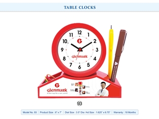 TABLE CLOCKS  Glenmark