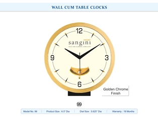 TABLE CLOCKS  Sangini