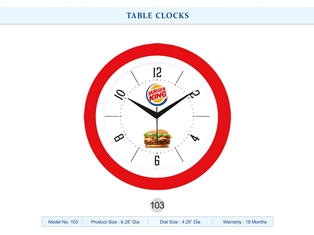 TABLE CLOCKS  Burger King