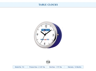 TABLE CLOCKS  Yes Bank