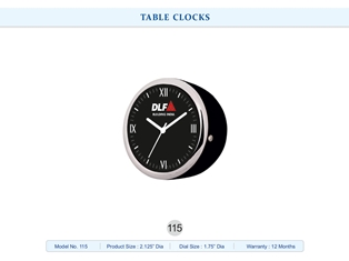 TABLE CLOCKS  DLF