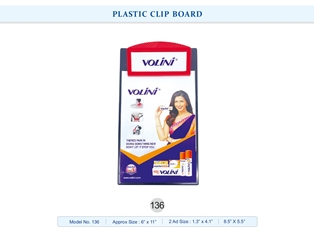 PLASTIC CLIP BOARDS  Volini