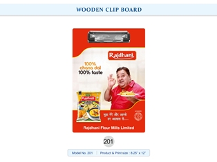 WOODEN CLIP BOARD  Rajdhani