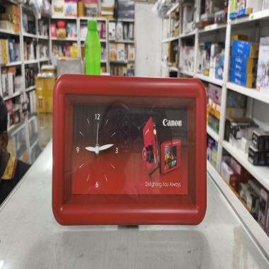 Wall cum table Clock Cindicate Back/Canon