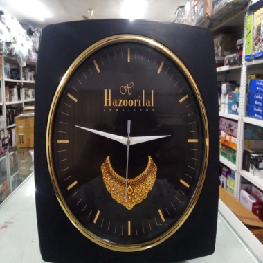 Wall Clock DLF chrome finish Hazoorilal