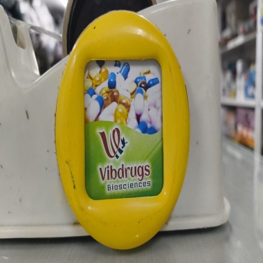 Plastic Paper wight Rainbaxy (two sided ad) Asian Paint/Vibdrug