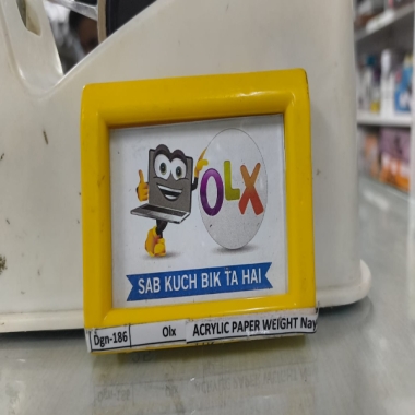 Plastic Paper wight IVP Gas (two sided ad) OLX