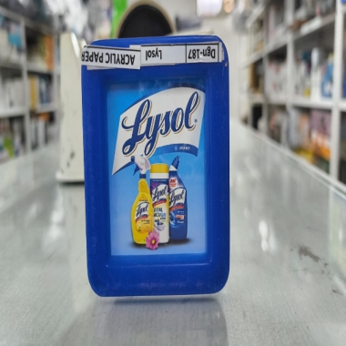 Plastic Paper wight Kotak  (two side ad) Lysol